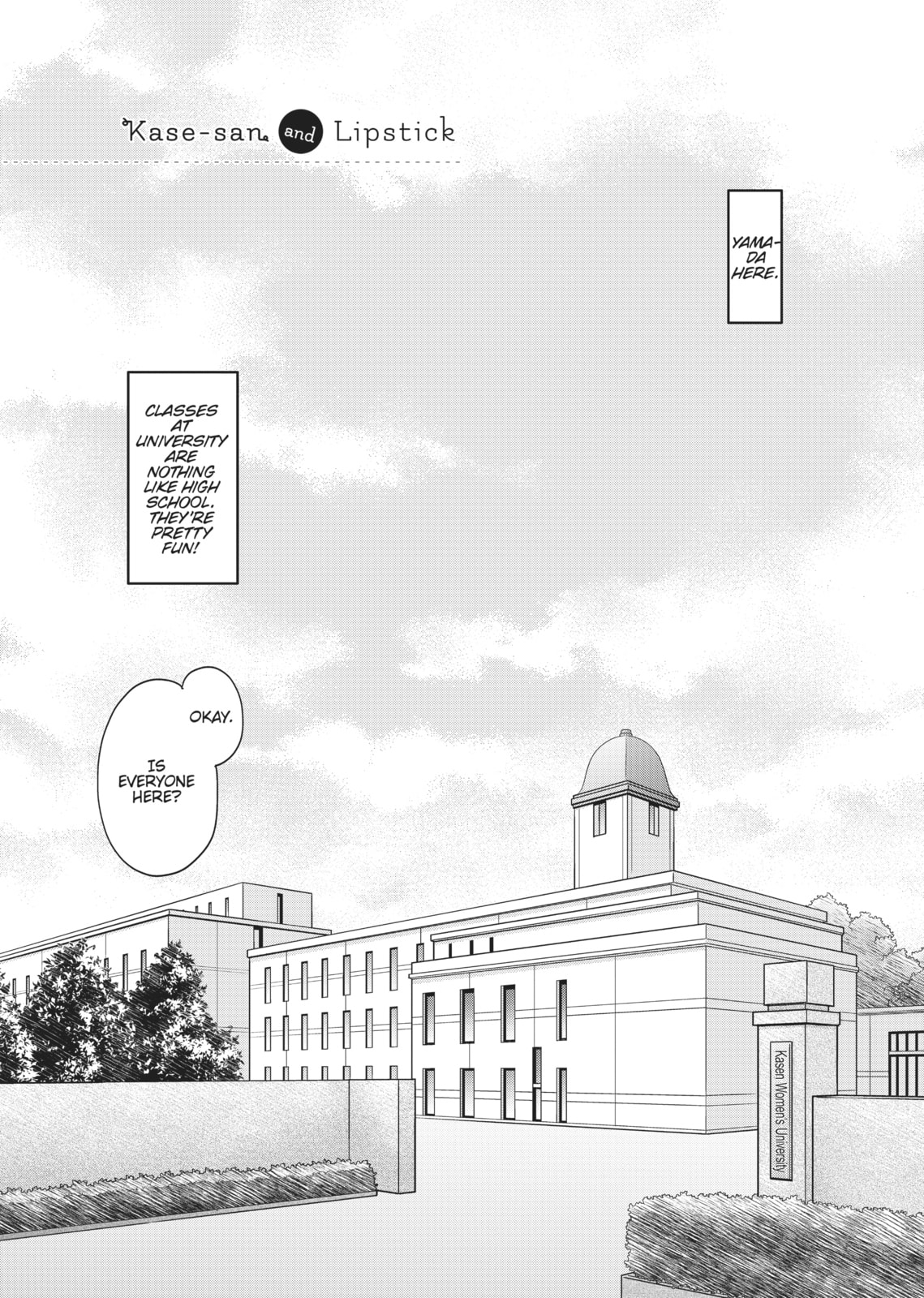 Kase-san and Yamada – Chapter 2 page 0