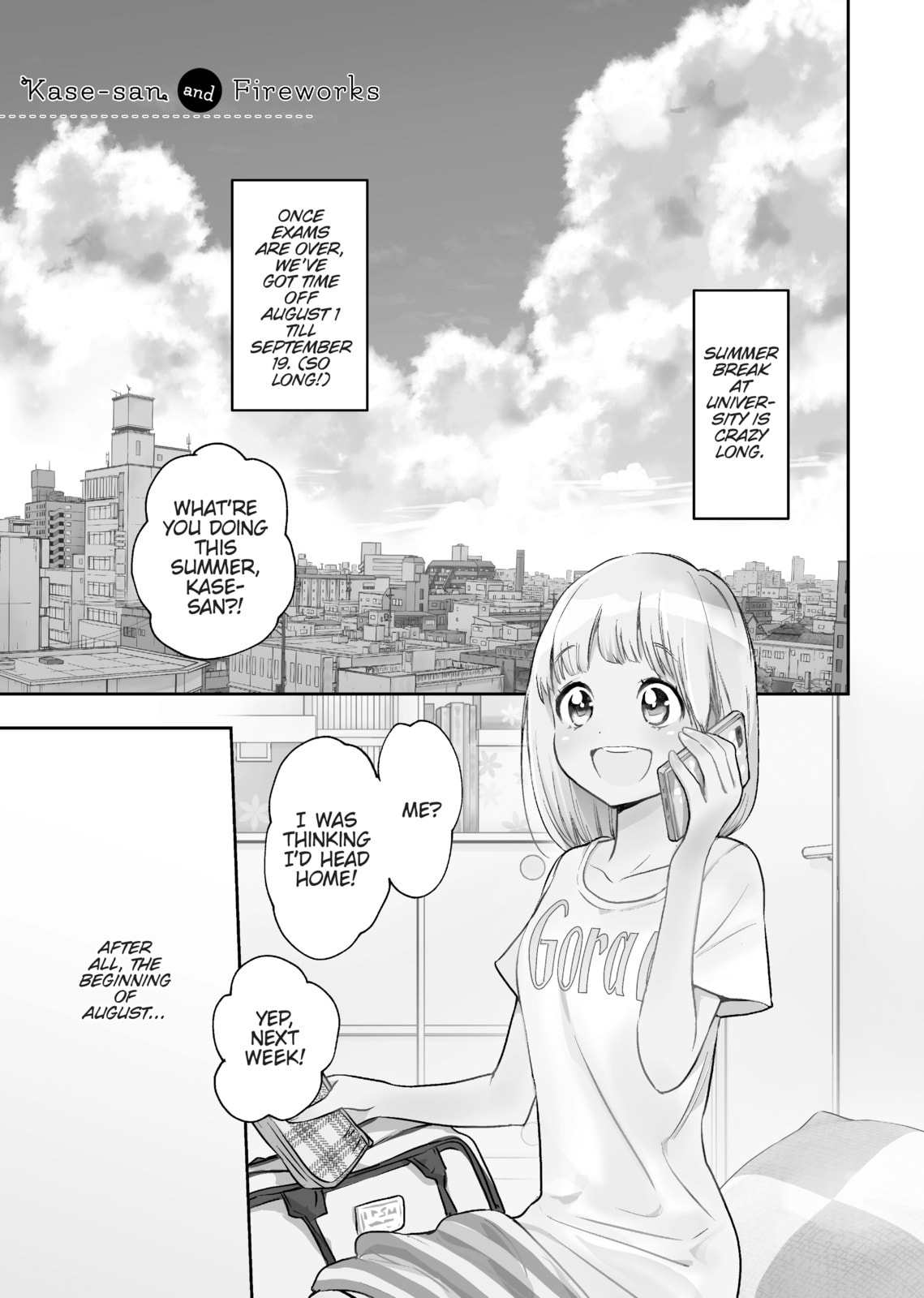Kase-san and Yamada – Chapter 9 page 0