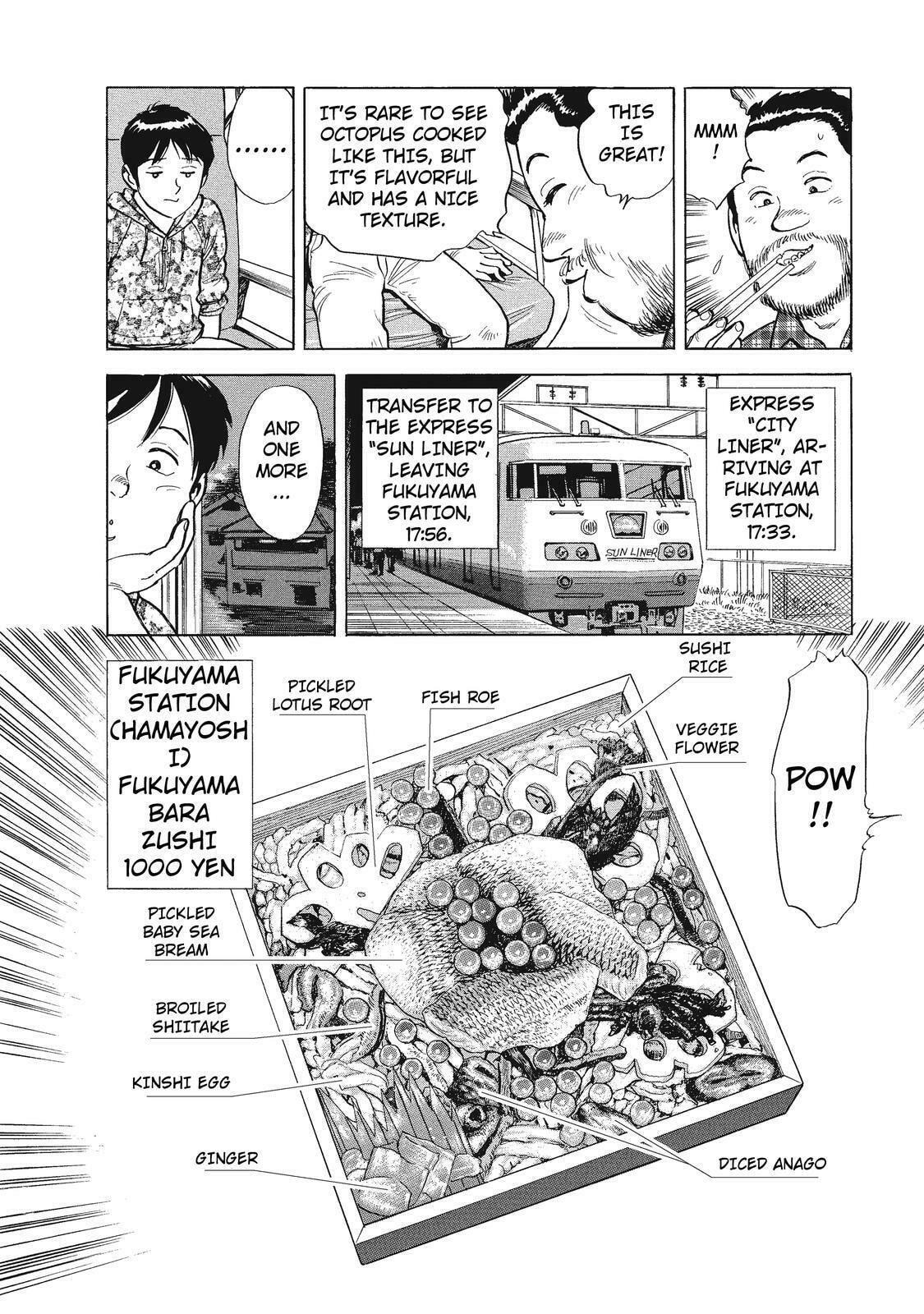 Hiroshima Station – Seto Jako Rice; Mihara Station – Original Tako Rice; Fukuyama Station – Fukuyama Bara-Zushi page 13